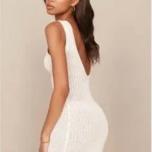 Reformation Ravello Knit Mini Dress -Cream - Picture 4 of 6